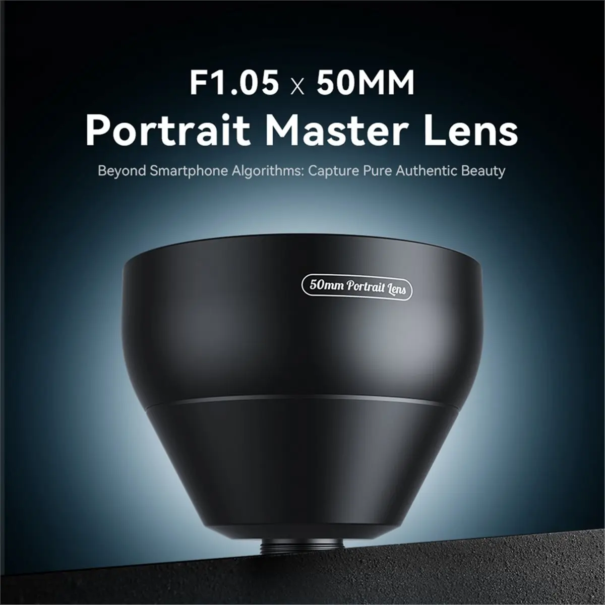 2X Portrait Lens F1.05 50mm Telescope Telephoto Lens with Universal Clip for All Smartphones
