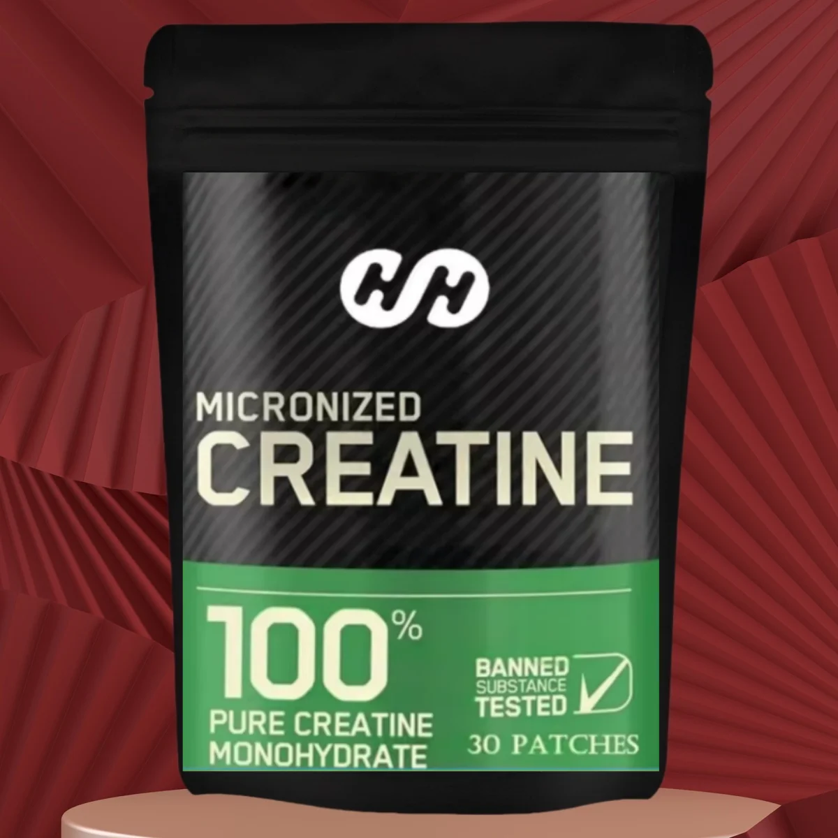 Nutrition Micronized Strength Creatine Transdermal Patches Muscle Mass Gainer and Muscle Recovery for Men and Women 30 Patches