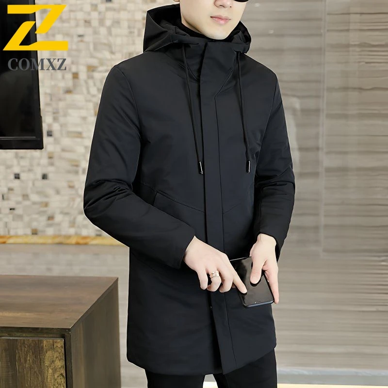 

2025 Winter Jacket Men New Casual Hiking Travel Fleece Lined Warm Parka Outdoor Camping Windproof Lightweight Puffer JacketS