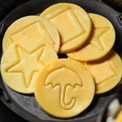 Korean Dalgona Sugar Candy Cutters Set Metal Cookie Cutters Umbrella Star Triangle Sugar Mould Baking Candy Desserts Tools Kit