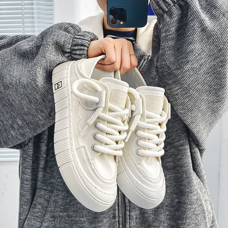 

Мужская обувь, дышащие кроссовки для молодых студентов в корейском стиле, удобная повседневная обувь из вулканизированной кожи для прогулок и пешего туризма для мужчин