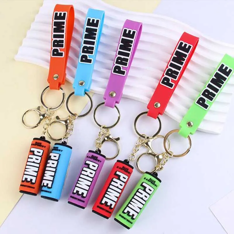 Fashion Bottle Key Chains Cute Prime Drink Keychain for Car Key Bag Pendant Women Men Party Favors Keyring Gifts Wholesale