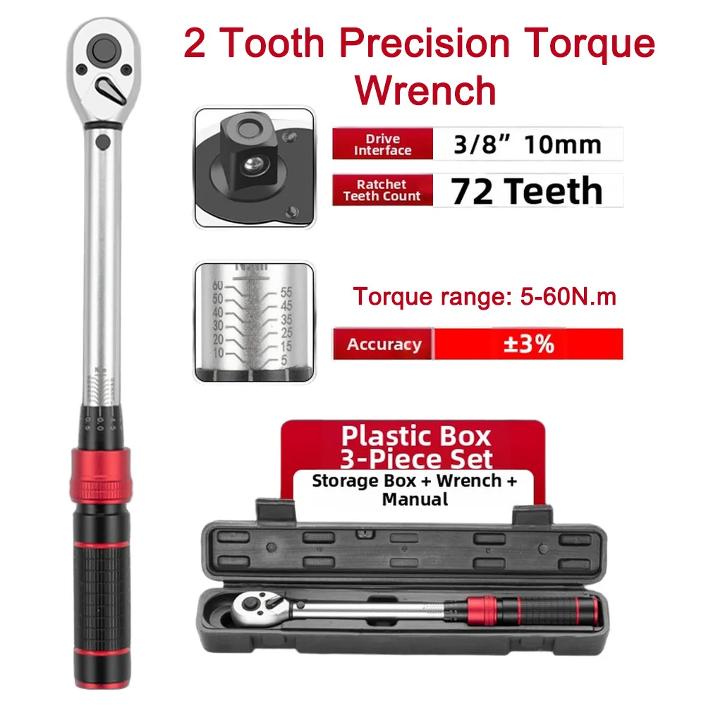 72 Teeth 3 8 Ratchet Wrench with Dual Direction Switch Compact and For Durable Chromium Vanadium Steel Suitable for Tight Spaces
