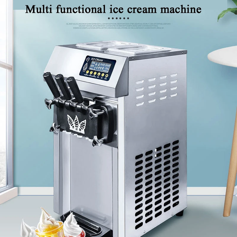 

Electric Ice Cream Making Machine Soft Ice Cream Maker Professional Commercial Desktop Sundae Ice Cream Rolls 220v/110v