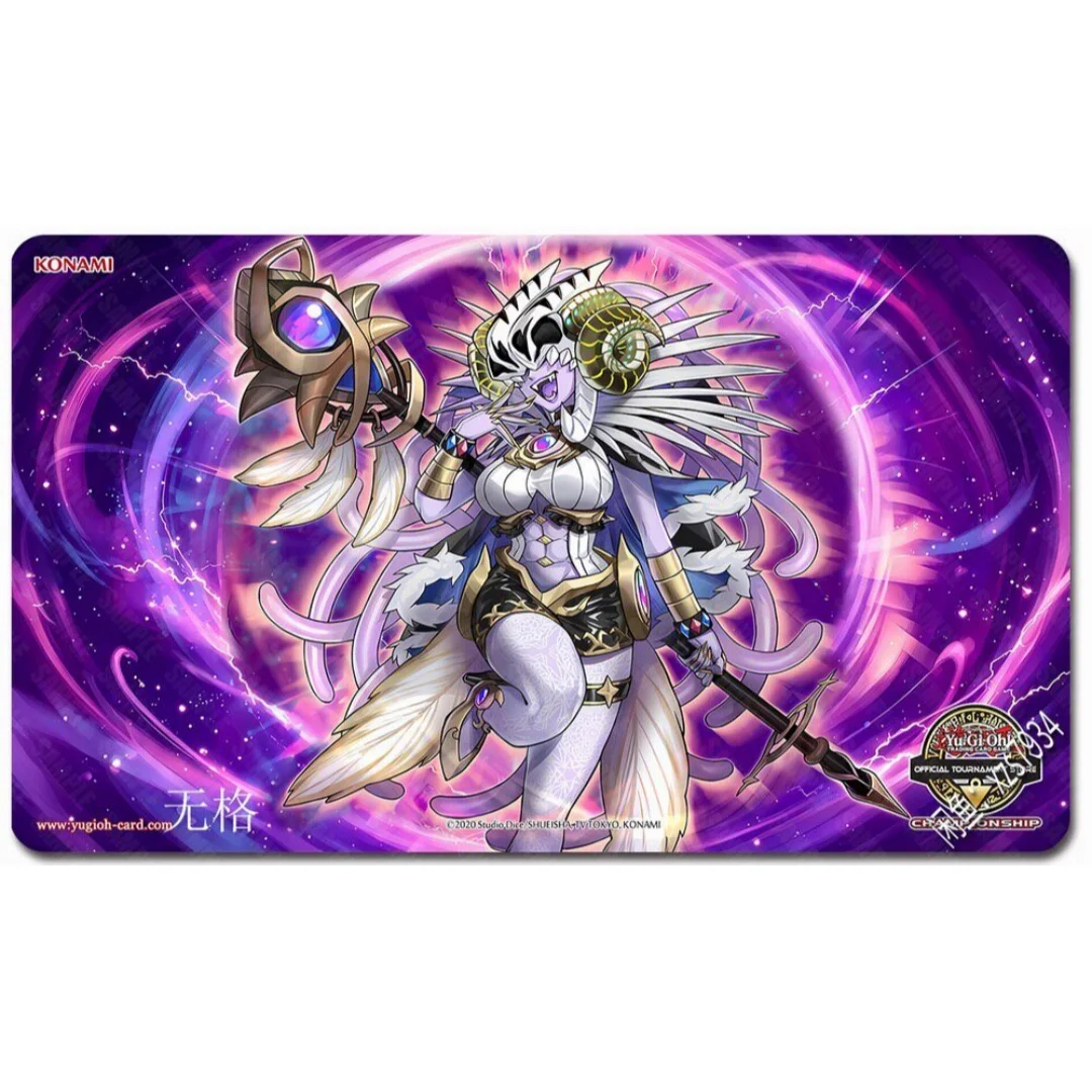 600x350mm Yu-Gi-Oh! Archfiend Deck Trading Card Deck Playmat Highness Archfiend 2mm Seamless Edges Single Board Game Card Mat