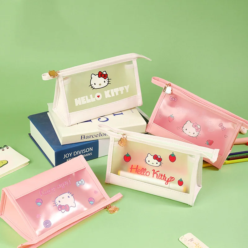 6 pcs/lot Sanrio Kawaii Cat Pencil Case Cute Pencil Box Stationery Pen Bag Stationery School Supplies