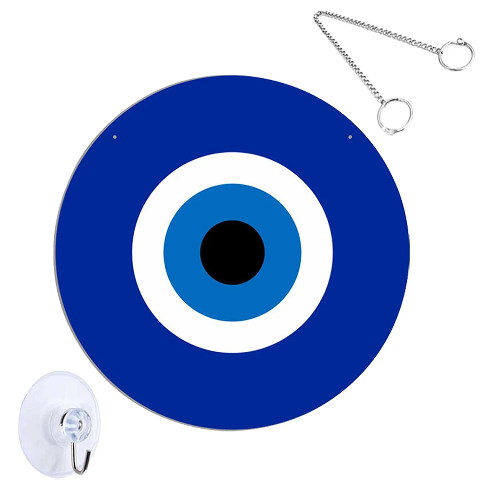 

Evil Eye Pendant TYU154 S 60cm Iron Chain Acrylic Mirror Home Decor Wall Hanging Door nament Evil Eye Charm Turkey Decor Window