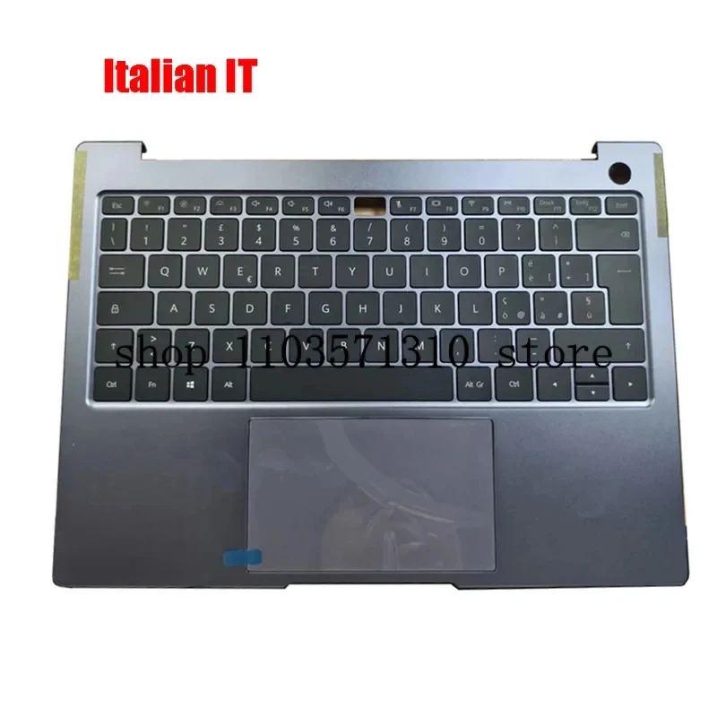 

Laptop PalmRest & keyboard For HUAWEI MAT EBOOK 14 KLVC-WAH9 KlvC-WAH9C KLVC-WAH9L KLVC-WFE9L Gray Upper Case With Backlit Germa