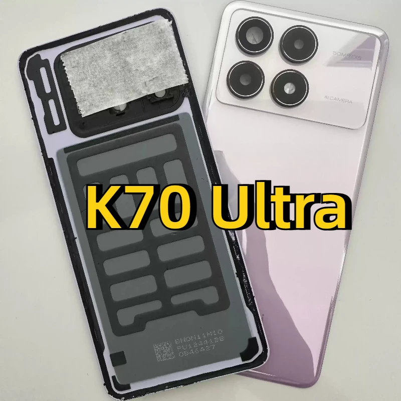 For Xiaomi Redmi K70 Ultra /K70Pro  Battery Cover With camera Lens Back Glass Cover Replacement Rear Housing