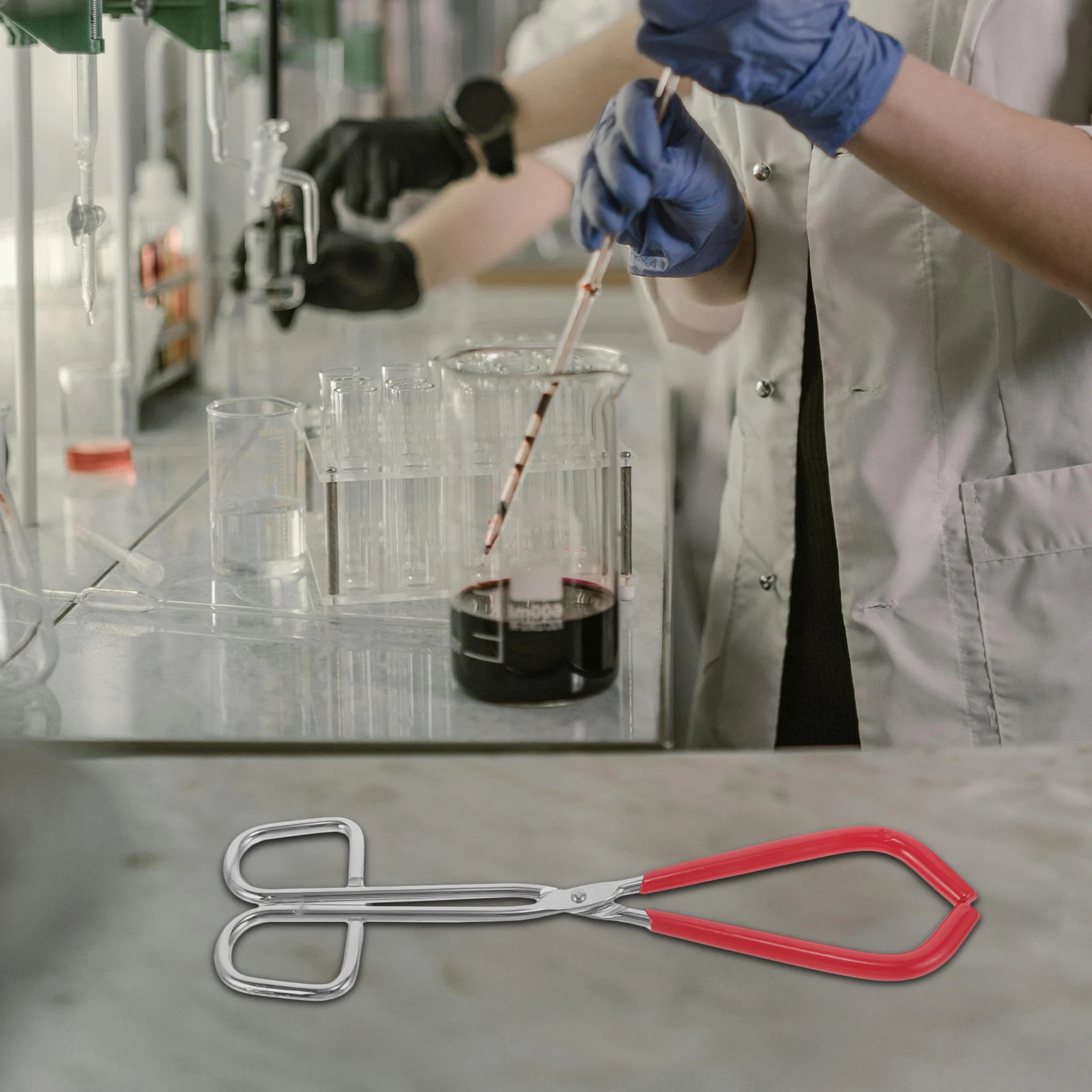 

Beaker Clamp Flask Clip Chrome Tong for Laboratory Holder Condenser and Iron Clips