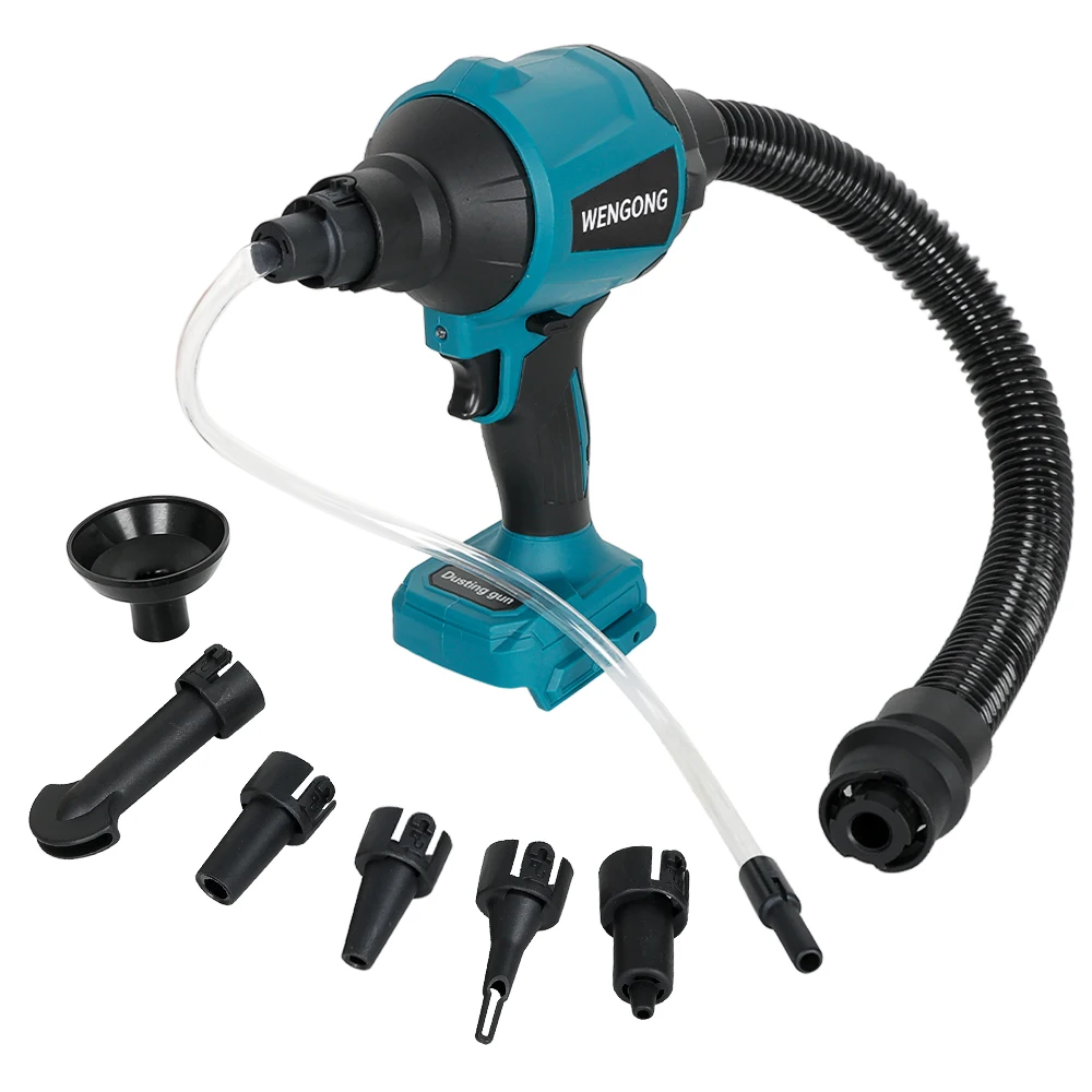 Ventilador de ar sem Fio Inflator Elétrico Vácuo Espanador ar Comprimido Multifuncional Recarregável Ventilador para Makita 18v Bateria 18v