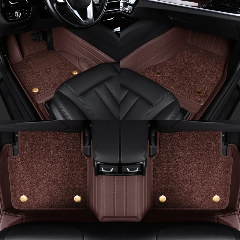 Custom Fit Car Floor Mat High Quality Genuine Leathe for 98% Over 3000 Models 5-seats Car for Only Left Hand Drive Dropshipping