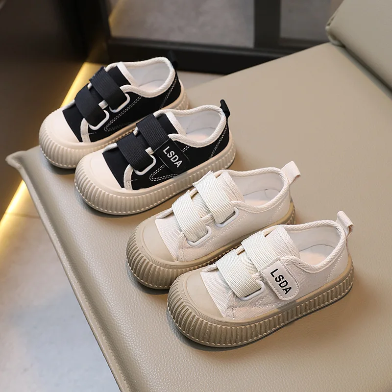 Children Shoes 2024 New Boys Korean Style Soft Soled Canvas Shoes Fashion Breathable Kids Casual Shoes for Girls Tenis Infantil