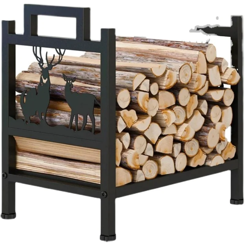 

Wood burning fireplace wood rack wood rack wood storage rack fireplace accessories ornaments