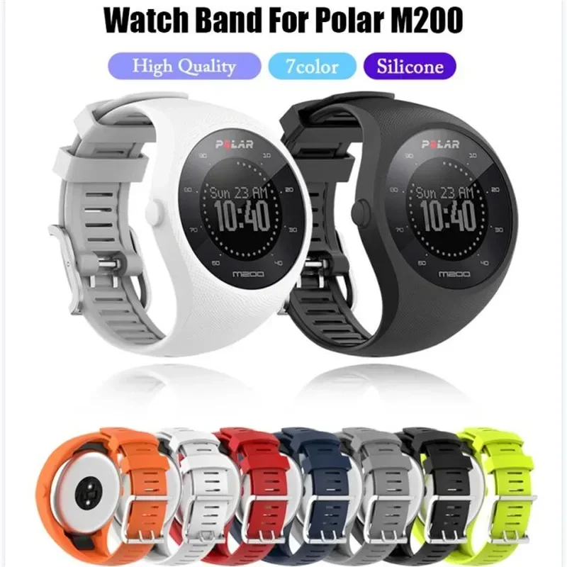 

Silicone Wrist Strap For Polar M200 Smart Watch Replacement Watch Band For Polar M200 Bracelet Wristband
