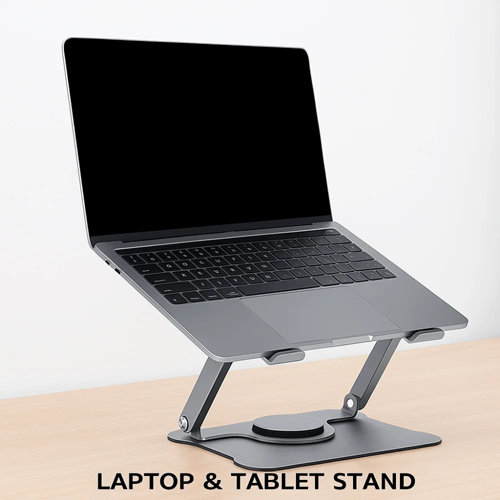 

360° Rotation Rotatable Laptop Stand Adjustable Heat Dissipation Laptop Holder Multi Angle Anti Slip Laptop Metal Bracket