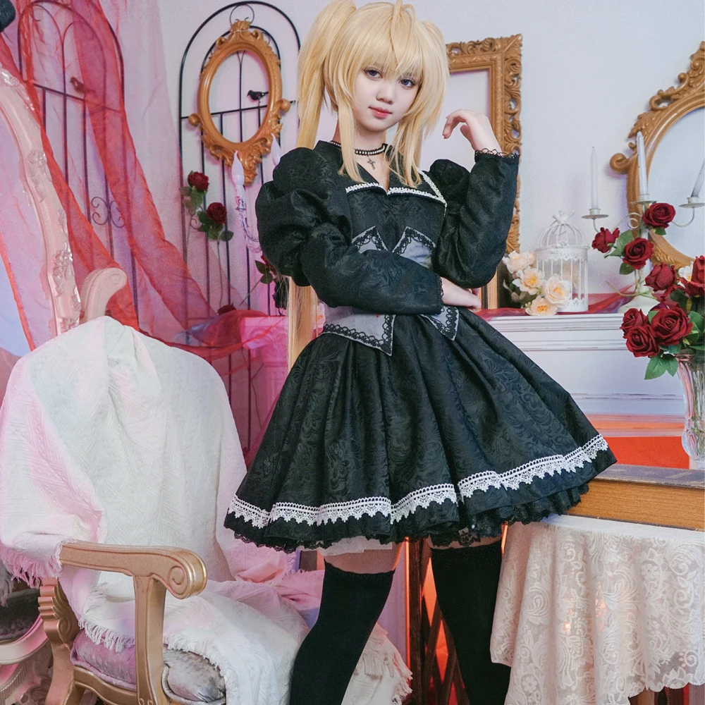 

YOYOCOS, Аниме Shugo Chara, косплей Tsukiyomi Utau, платья для девушек, реальные подарки на Хэллоуин, готическое платье