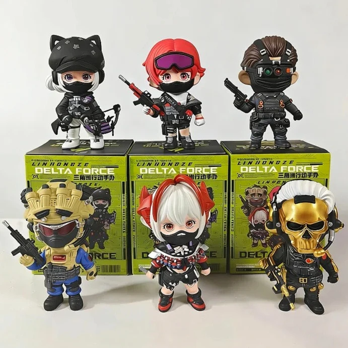 

Limited Edition Delta Action Area Operators Blind Box Cool Desktop Handmade Model Etched Rose Gift For Boy Girl Collection Gifts