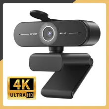 4K Webcam 1440P 2K Web Camera 1080P EMEET C60E Autofocus USB Computer Camera for Living/ Video Call/ Conference