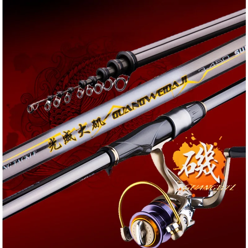 

GW-Rock Fishing Rod Sea Fishing Rod Long Range Throwing Rod Carbon Ultra Light Ultra Hard SIC Large Guide Ring Alloy Reel Seat