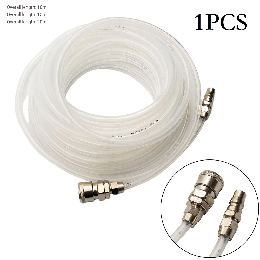 10m 15m 20m Pneumatic Straight Pipe Air Compressor Pump Hose 5x8mm Tube With Quick Connector High Pressure Pneumatic Tube Tools