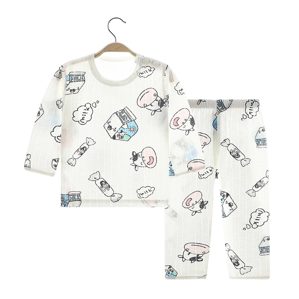 

Cartoon Girls Pajamas New Spring Autumn Long sleeve Children's Clothing Boys Sleepwear Cotton Pyjamas Sets For Kids