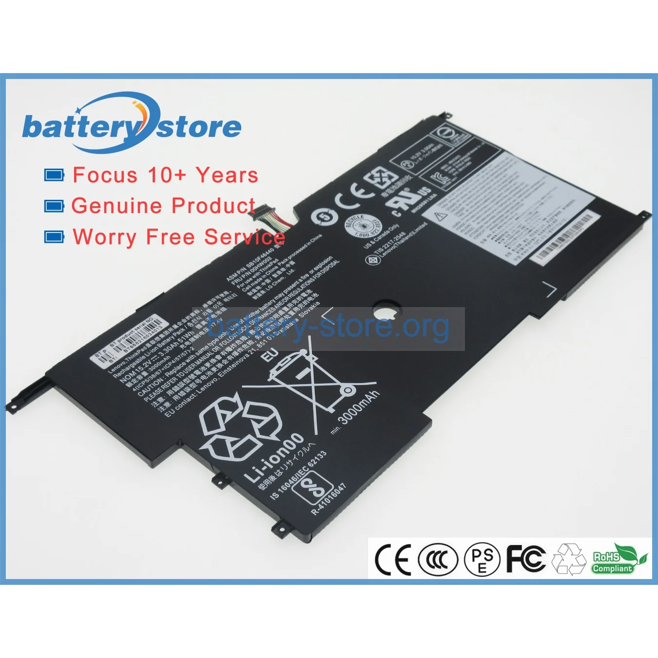 Genuine Original Laptop Batteries for 45N1700,SB10F46440,SB10F46441,45N1702,45N1701, X1c,New X1 Carbon 20BTA06DCD,14.8Vor15.2V