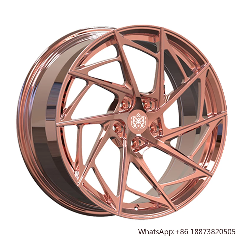 Attractive design electroplated rose gold sport car wheels 19x8.5 19x9 5x114.3 18 inch forged alloy wheels for hyundai elantra