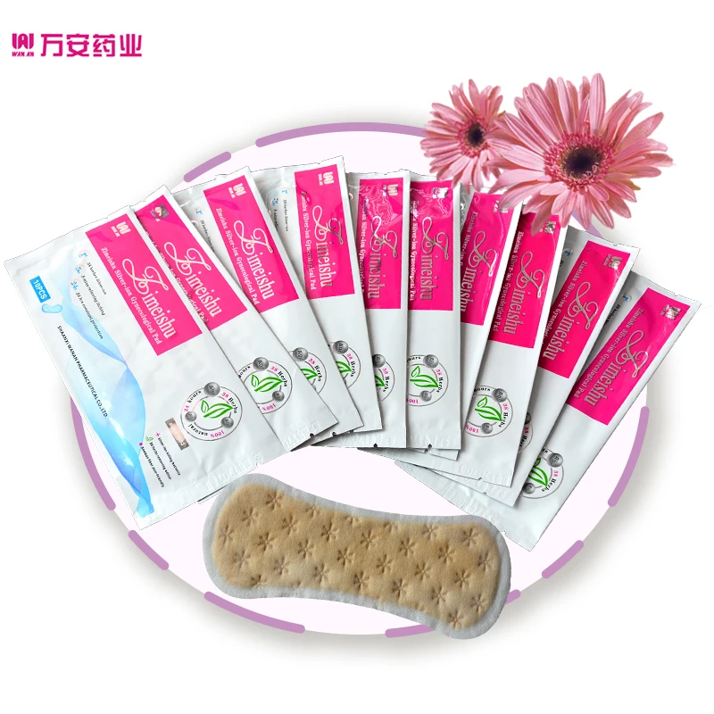 40 pcs/ 4 packs Zimeishu feminine hygiene medicated pads silver-ion gynecological cure care pads Women medicated Sanitary pads