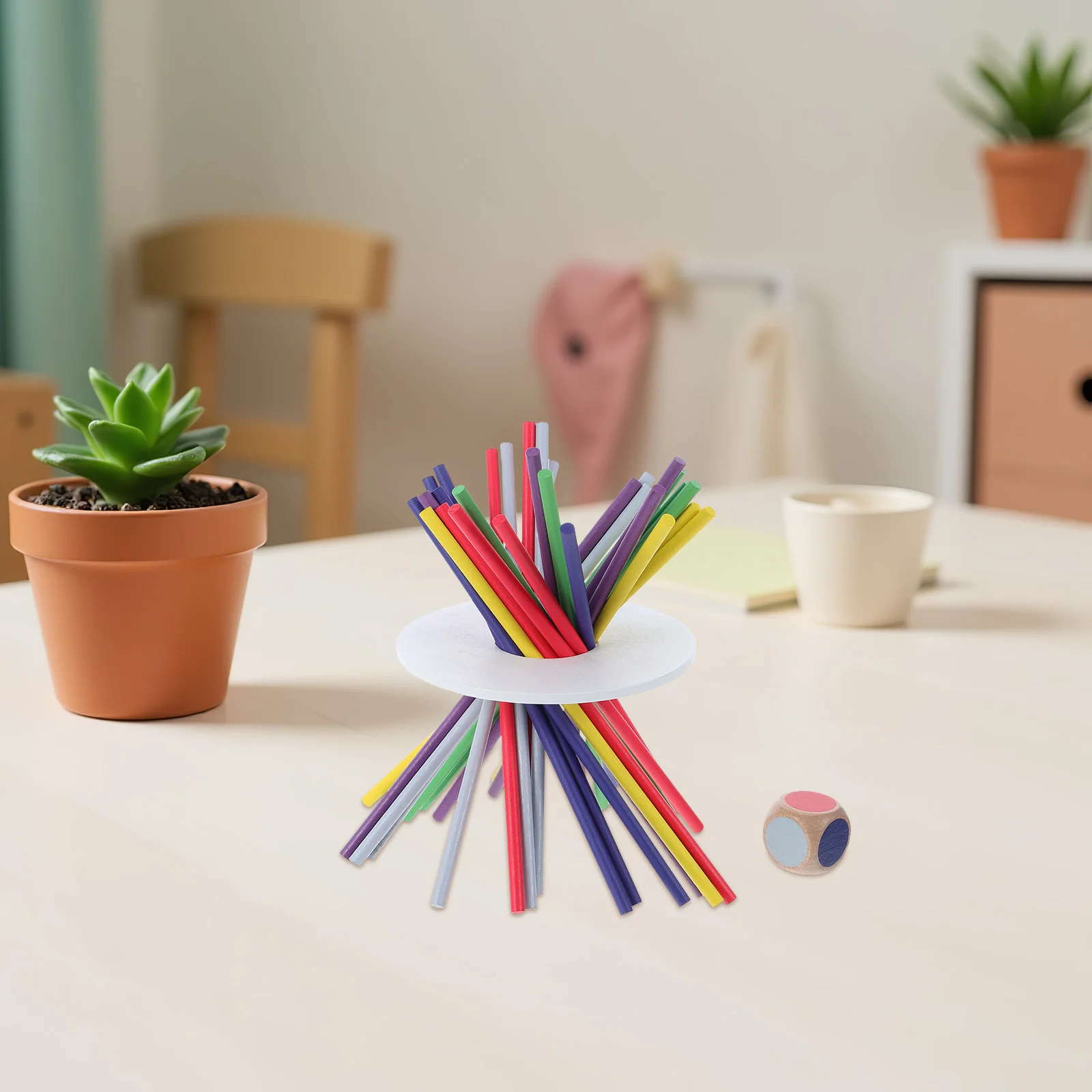 1 set 1 set gioco di bastoncini di equilibrio in legno Montessori colorato per bambini gioco di apprendimento per feste in famiglia gioco di impilare la coordinazione occhio-mano