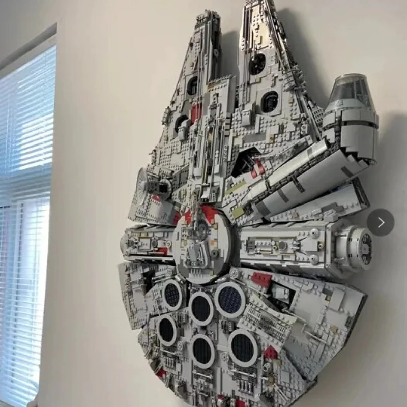 MINISO el gran barco Millennium Falcon bloques de construcción compatibles 75192 05132 juguetes para niños regalos de cumpleaños y Navidad