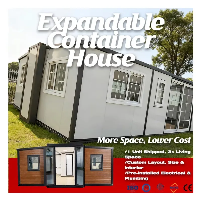 Customized Expandable Container Houses Exporter China Expandable Container Housing Modular Steel Frame For Overseas Wholesale Ma