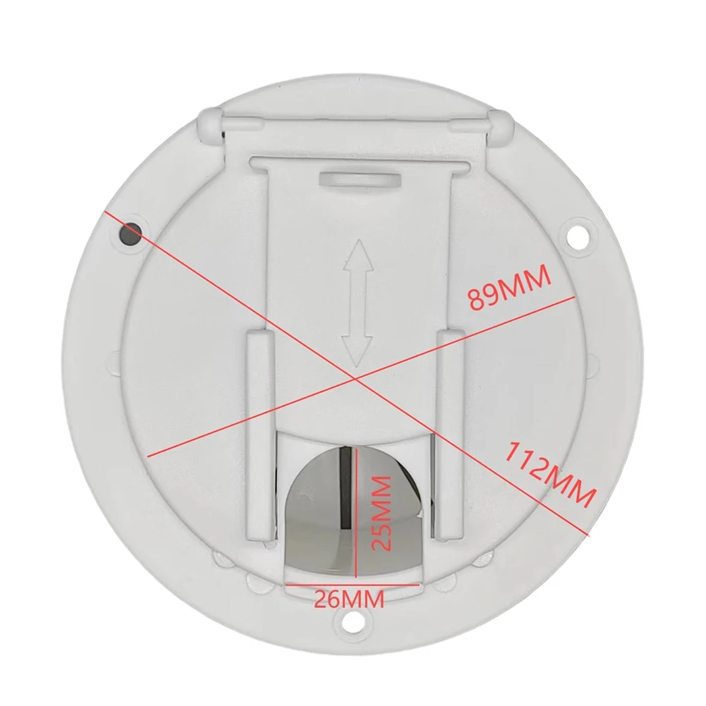 Power Cord Hatch RV Cable Compartment No Additional Tools Required Enhances Vehicle Appearance Protective Lid For Trailers