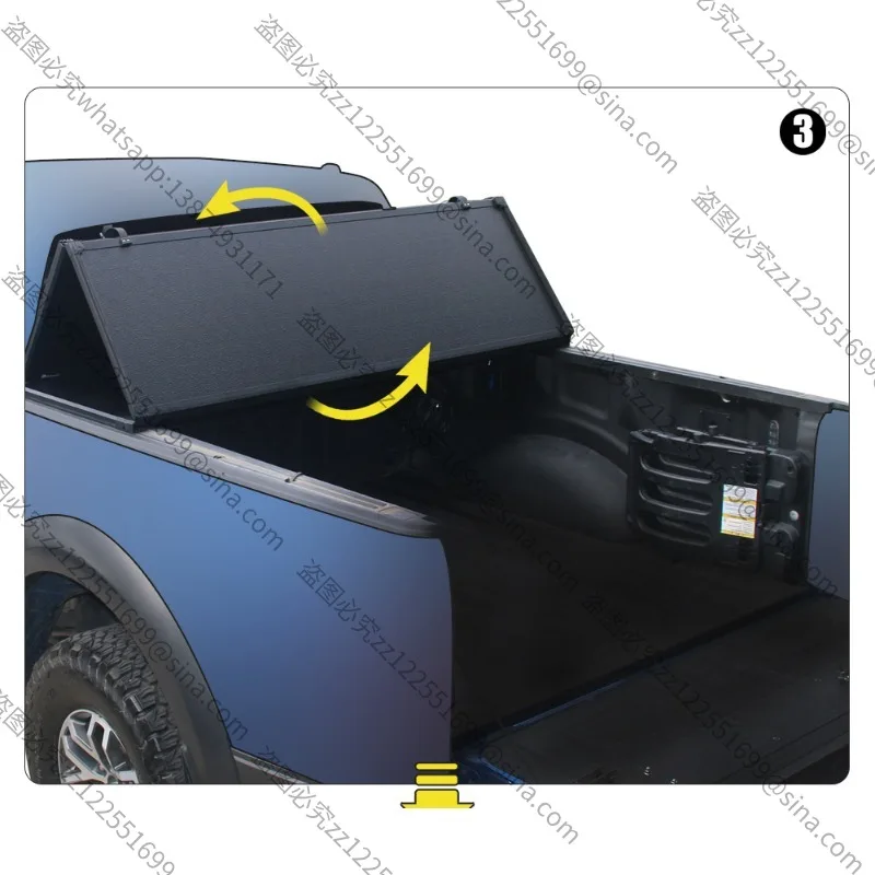 Suitable for 1500Tantu, Pickup Truck Roller Shutter Rear TrunkCover Three Folding CoverRear Bucket CoverElectric Tailgate