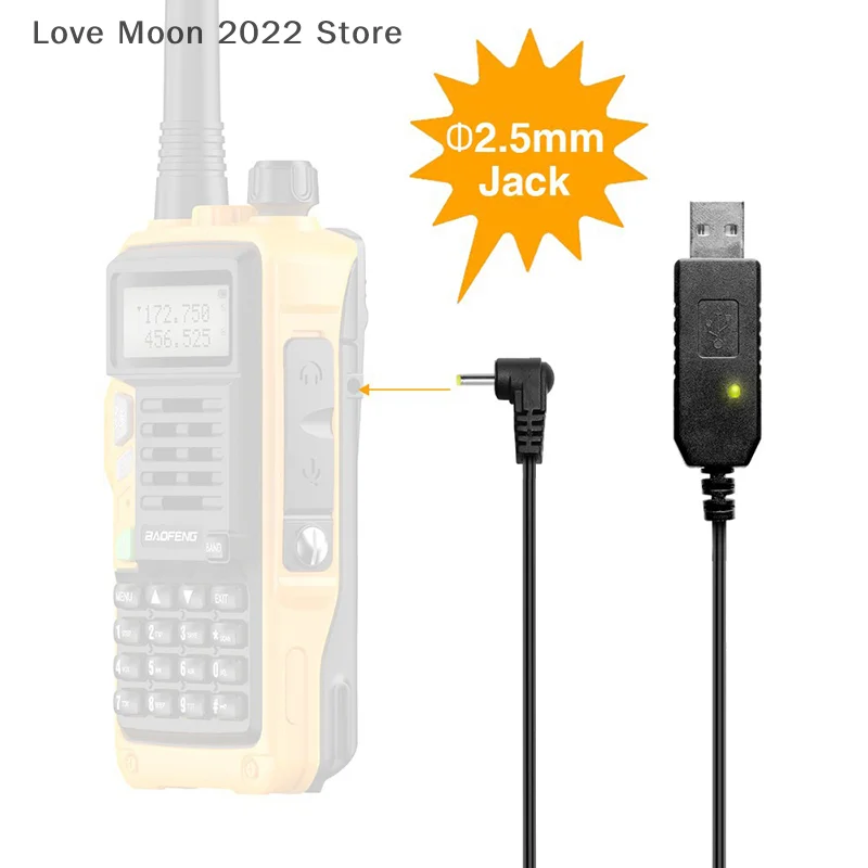 

USB-кабель для зарядного устройства Walkie Talkie для UV-5R UV5R UV-82 3800 мАч UV-S9 Plus AR-152 Walkie Talkie Ham Two Way Radio