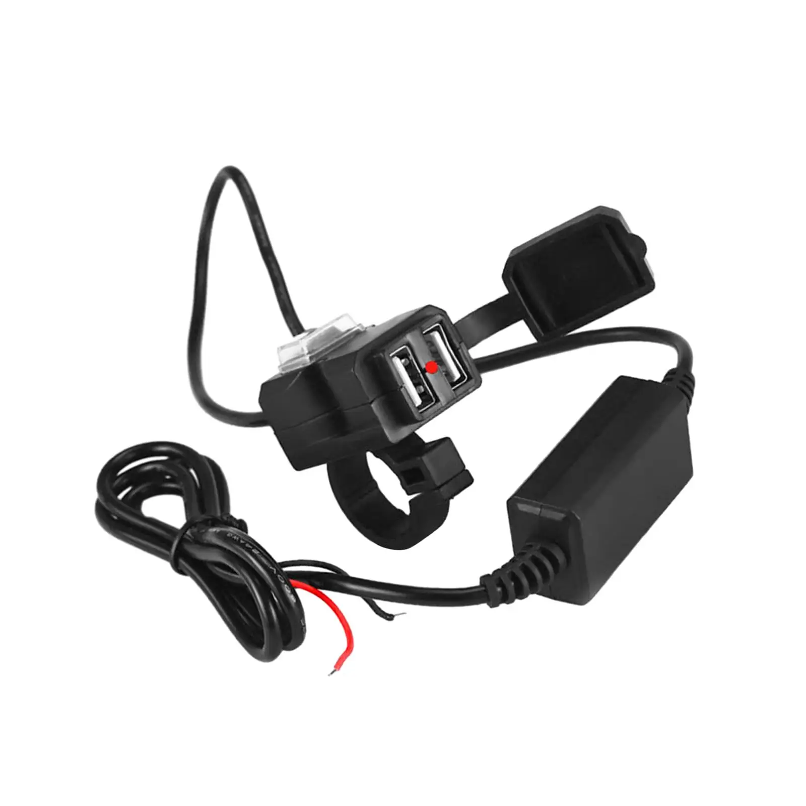 Motorcycle Phone Charger Dual USB Socket Stylish Faster Charging Waterproof