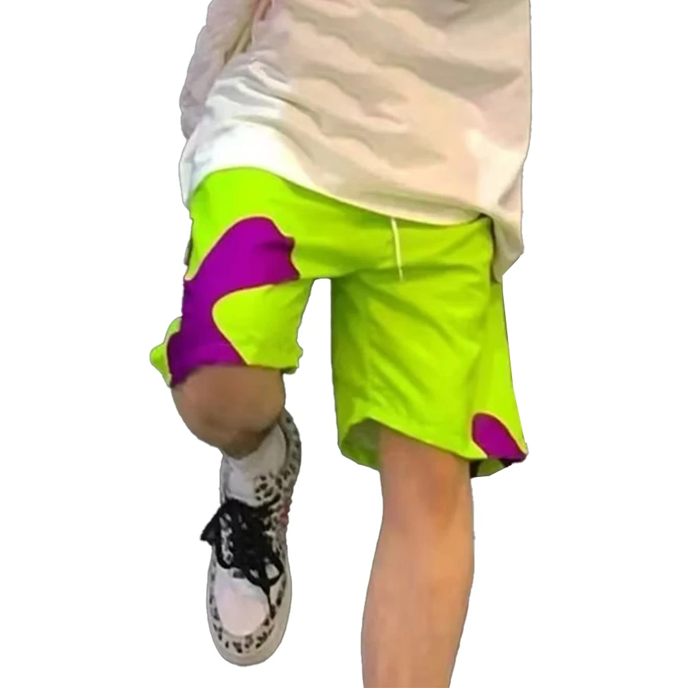 

Спортивные шорты, праздничные популярные мужские новые брюки, обычные шорты для бега с принтом из полиэстера, спортивные пляжные летние удобные модные шорты