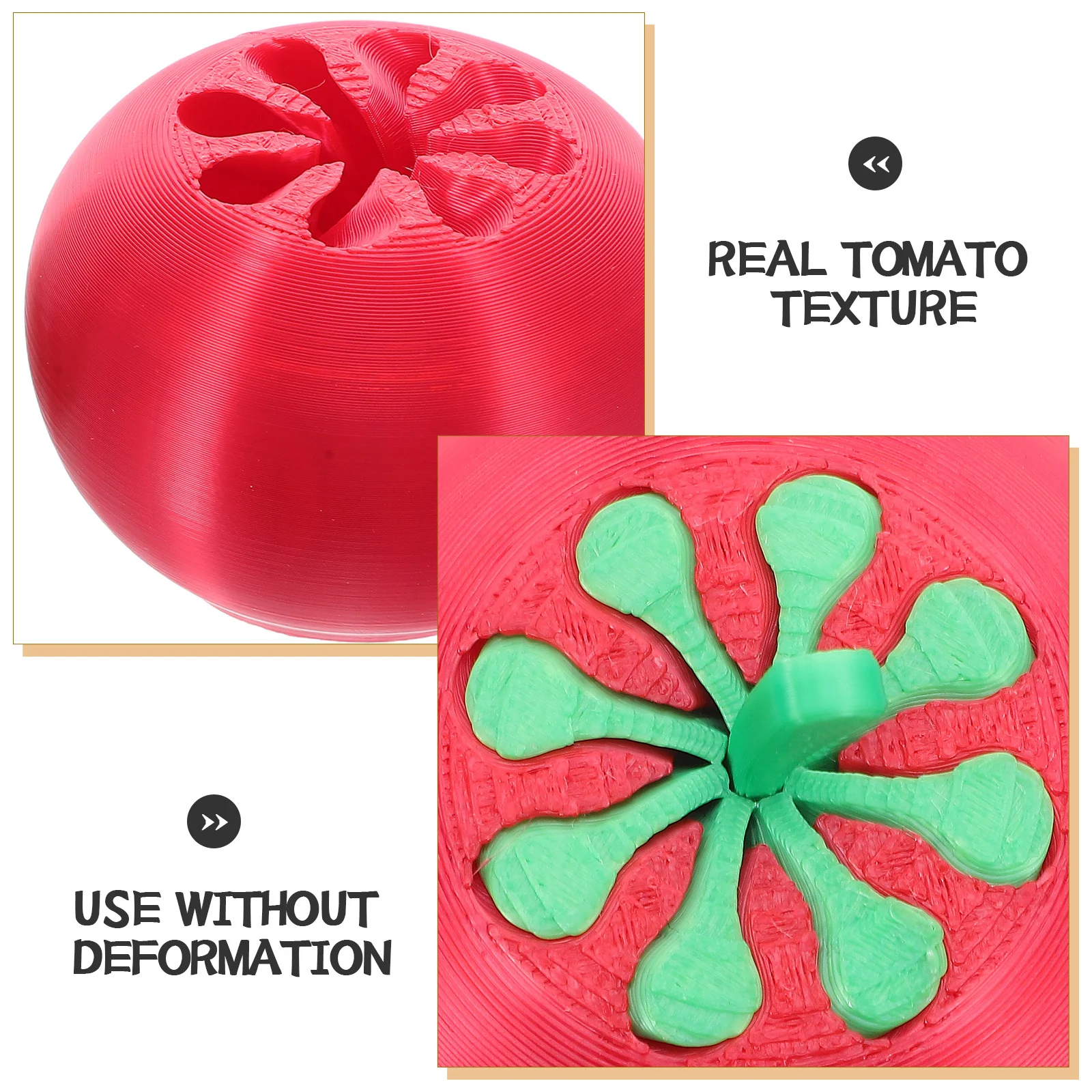 Cute Red Twist Tomato Artificial Play Food Sensory Kids Fidget Game Classroom Preschool Decoration Party Goodie Bag Stuffer Fake