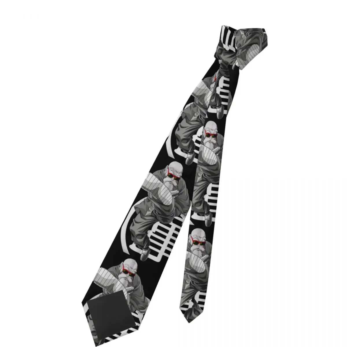 Gravata personalizada M-Masters R-Roshis Anime masculina de seda poderosa para negócios