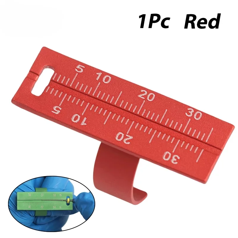 1pcs Dental Precision Measuring Ruler Aluminum Span Measure Scale Endodontic Tool For Dentistry Orthodontics Gauge Instruments