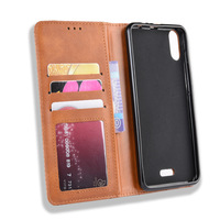 For Wiko Y80 Y81 Y82 Leather Flip Case 360° Protect Book Funda for WIKO Y82 Y 81 Wallet Clamshell Full Protection Phone Bag