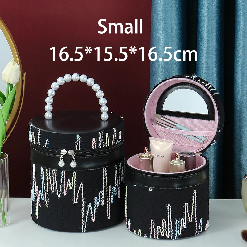 

Portable Large-Capacity Cosmetic Box Travel Cosmetic Case Makeup Organizer Bag Nail Case Jewelry Box Toiletry Bag for Ladies