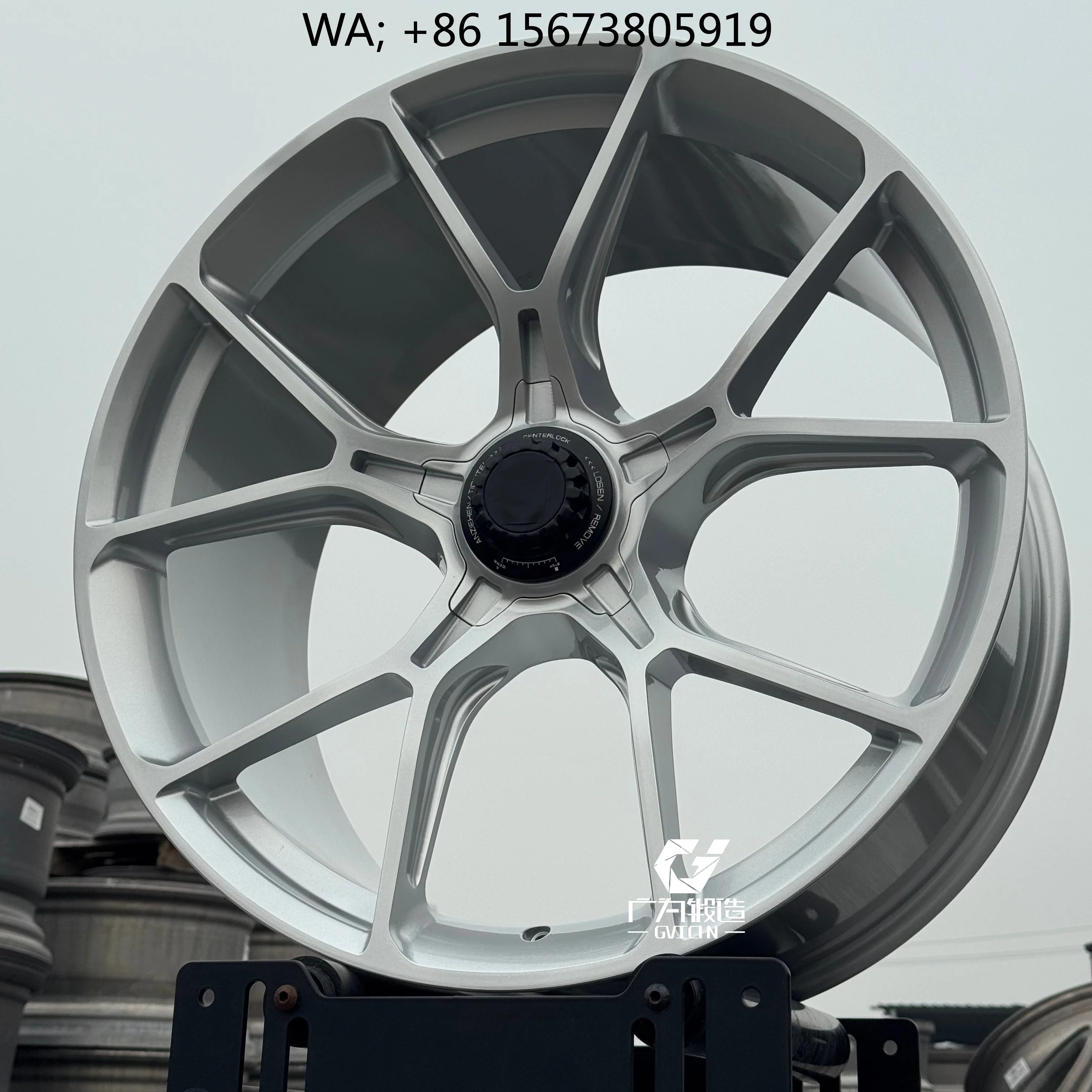 

for Center Lock Silver Forged Alloy Wheels Rims New Condition Luxury high-end customization