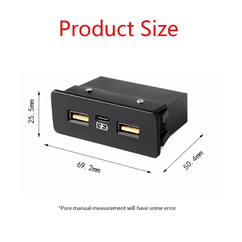 For Honda Models 1PC 12V Car Original Fast Charger Dual USB Single PD Three Port For New CRV Civic Accord