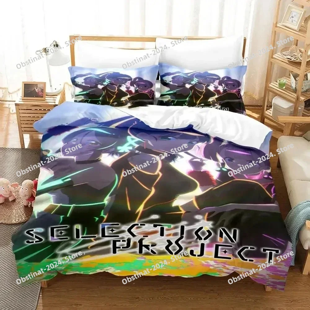

3D Print Anime SELECTION PROJECT Bedding Set Duvet Cover Bed Set Quilt Cover Pillowcase Comforter king Queen Size Boys Adult