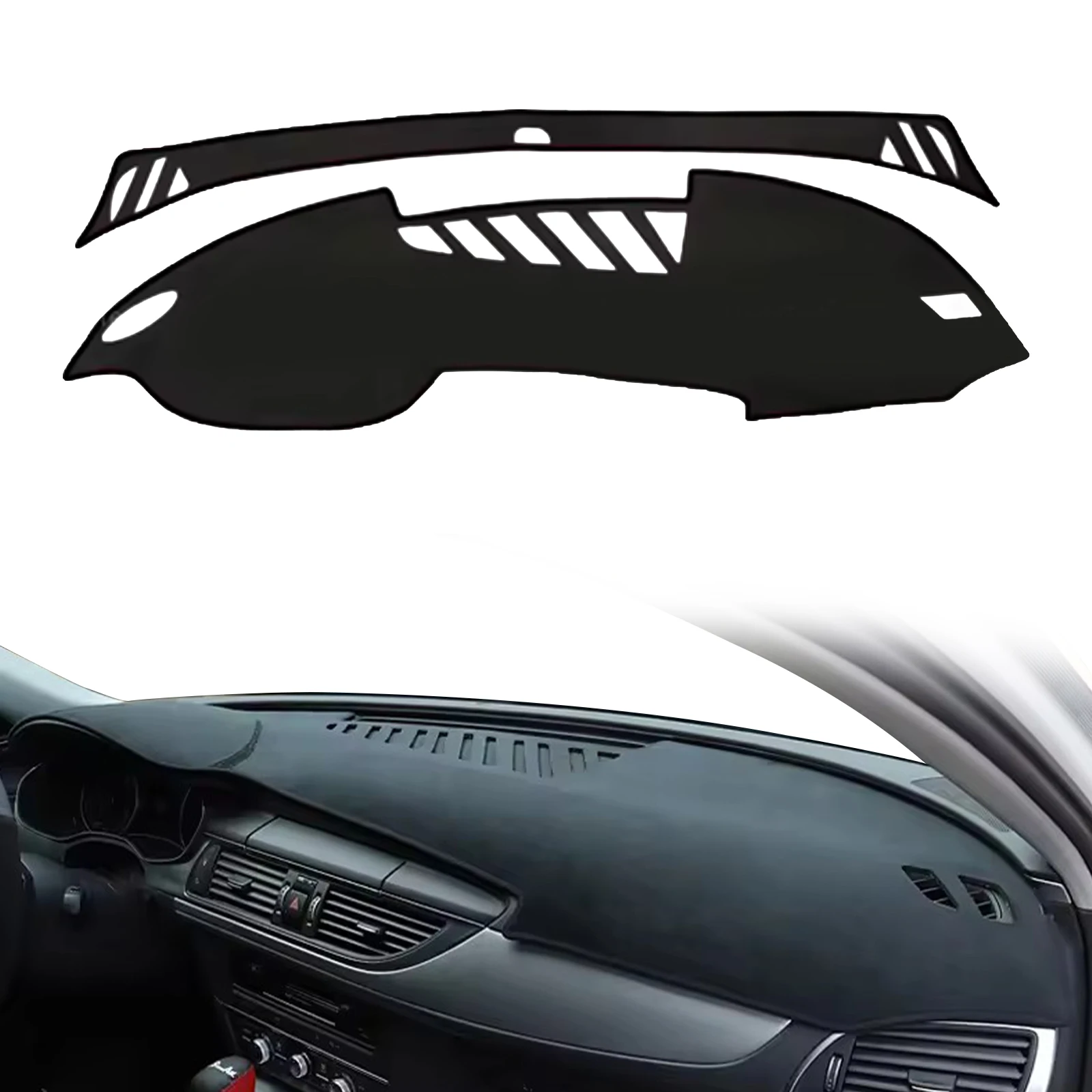 for Audi A6 2018 2017 2016 2015-2012 C7 Car Dashboard Cover Sunshade Non‑Slip Protector Dash Mat Interior Decor Pad Accessories