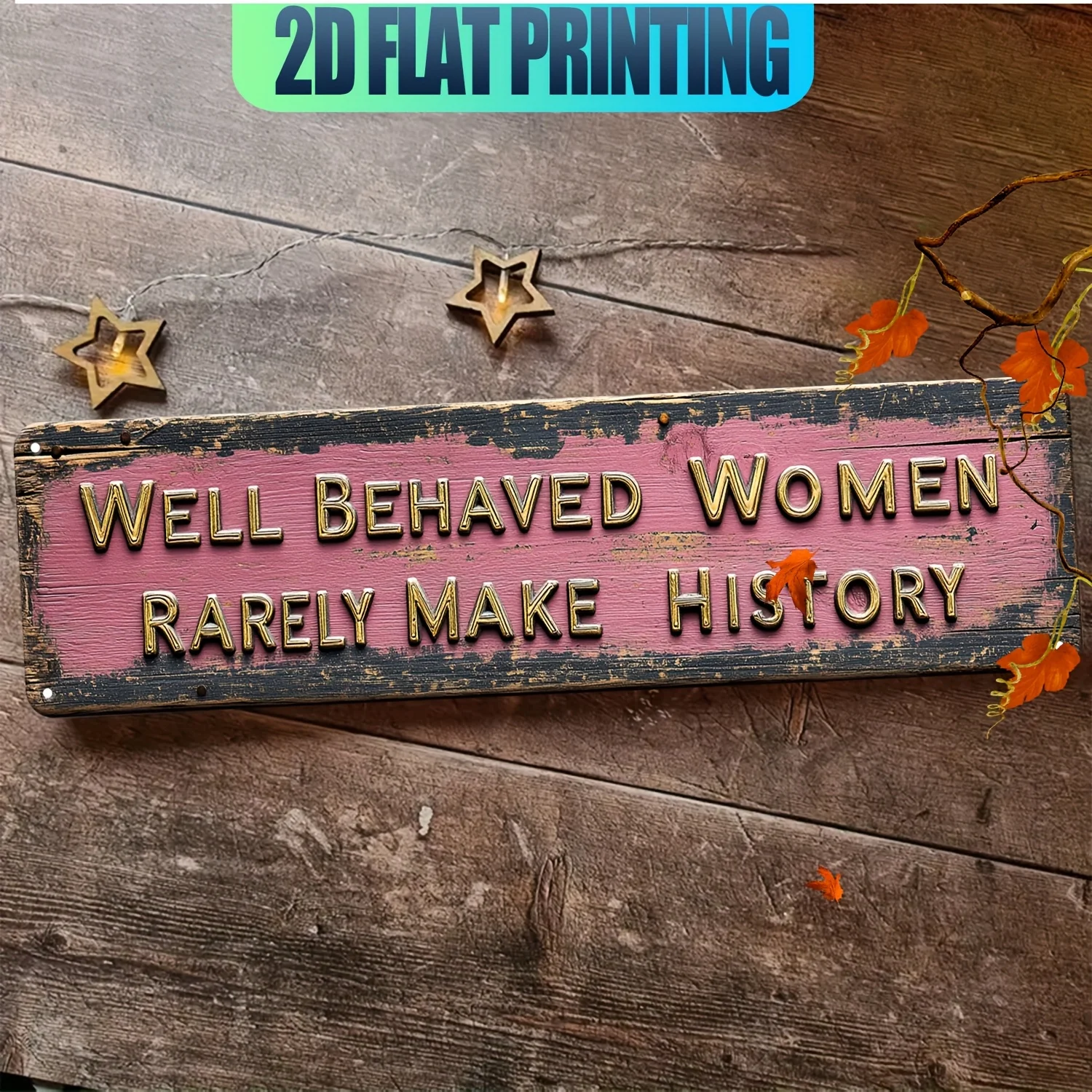 2D Flat,1pc Unique Vintage Pink Plaque