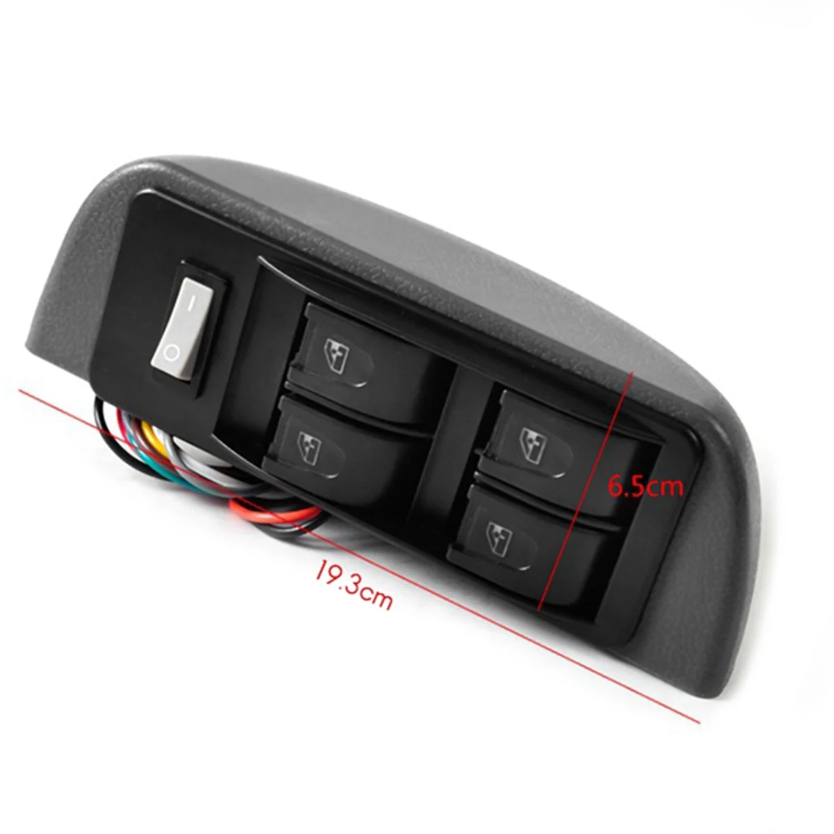 

Прочный автомобильный универсальный комплект переключателей стеклоподъемника в форме полумесяца 12 В