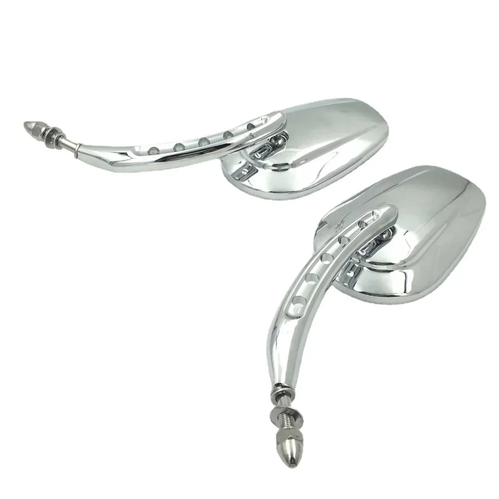 Motorcycle Mirrors for 1982 and Up Harley Night Train FXSTB Springer Softail FXSTS Sportster 1200 XLH1200 CHROMED