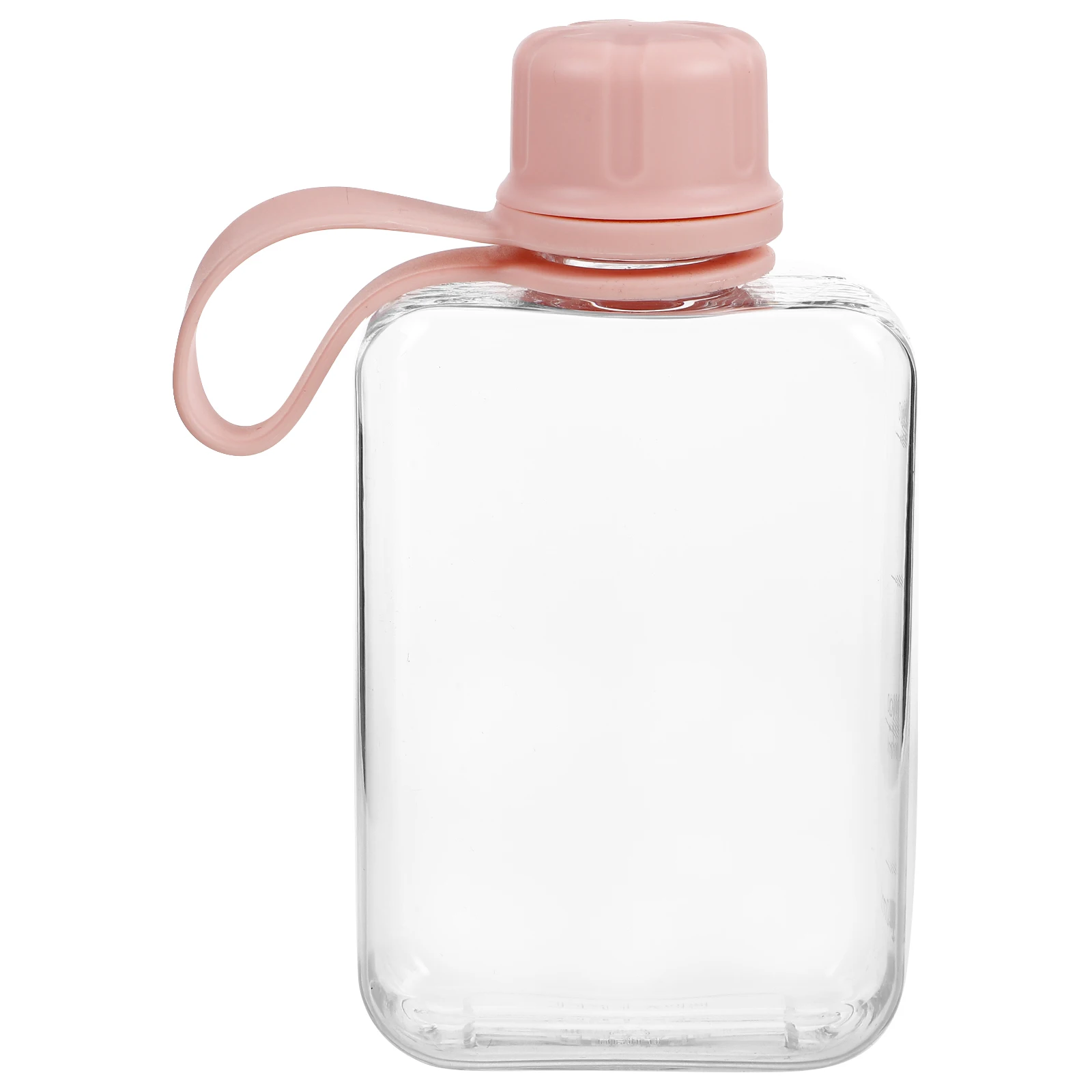 

Portable Water Bottle Flask Slim Flat Leakproof Lightweight Durable Plastic Handbag Travel Gym Reusable Beverage Cup
